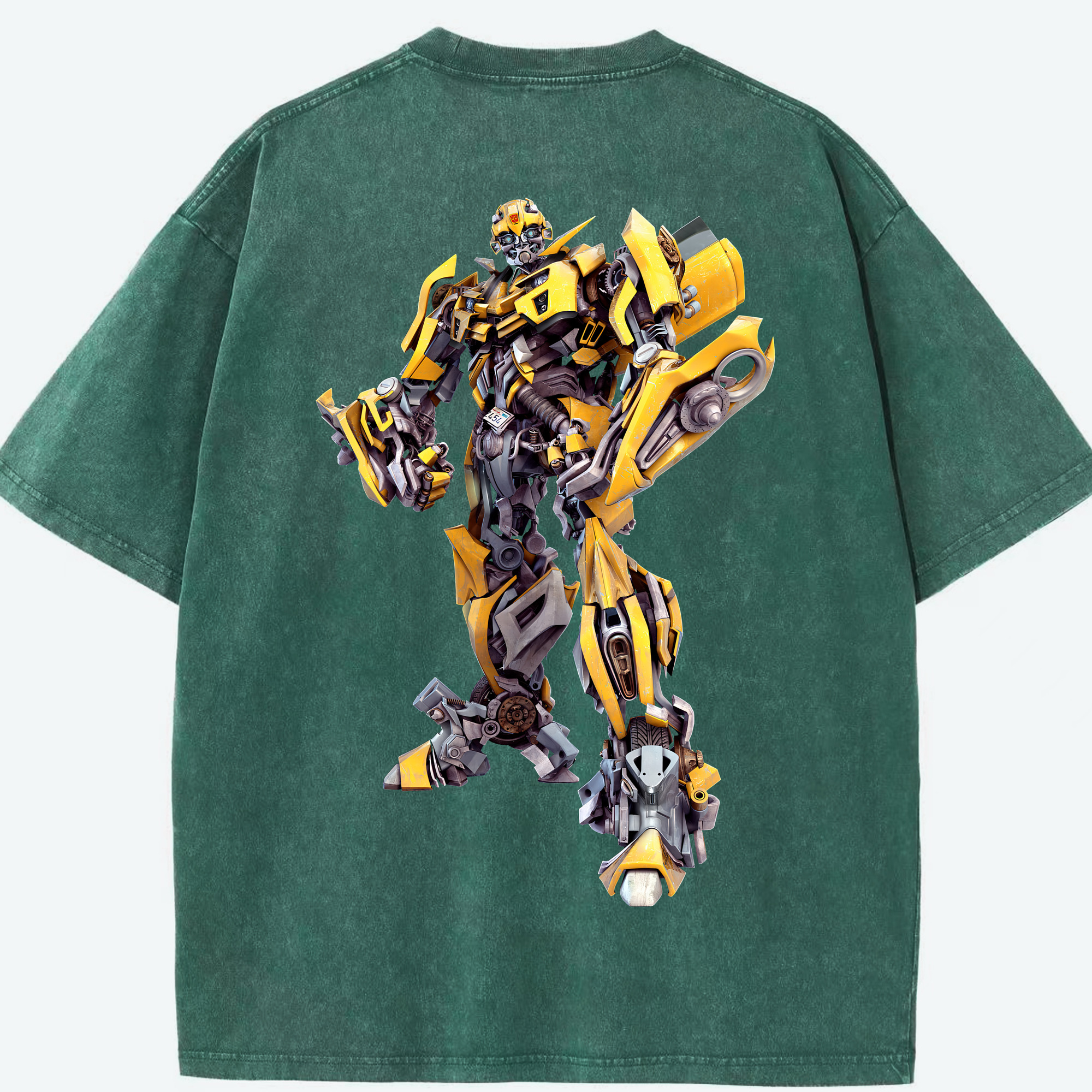 （画像用） Transformers トランスフォーマー 綿100% ヴィンテージ風 半袖Tシャツ（背面プリント）